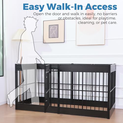 Dog Playpen 31.5" Indoor Heavy Duty Furniture Style Puppy Pen K408