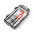 Helicoil Thread Repair Kit, Metric and SAE Repair Tools with HSS Drill Bit and Thread Inserts, Auto Repairing Tool for Damaged Thread M8 x 1.25 mm Size, Universal Car Accessories