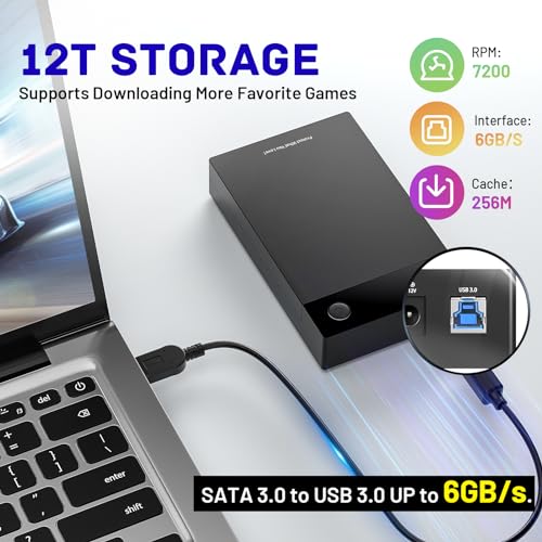 Kinhank 12TB Retro Gaming Hard Drive with 96000+ Classic Games W378553