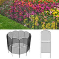 Skcoipsra Decorative Garden Fence 10 Pack, 37.5in(H) x 10.8ft(L) Animal Barrier Fence, Rustproof Metal Fencing for Yard, Dog Rabbits Wire Section Garden Edging Border for Yard Patio Garden, Arched