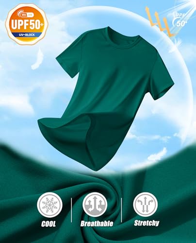 MAGCOMSEN Women's Short Sleeve UPF 50+ Sun Protection T-Shirt U490