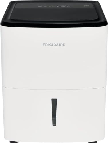 Frigidaire 50-Pint Portable Dehumidifier with Wi-Fi for Medium/Large Rooms, White Q334986