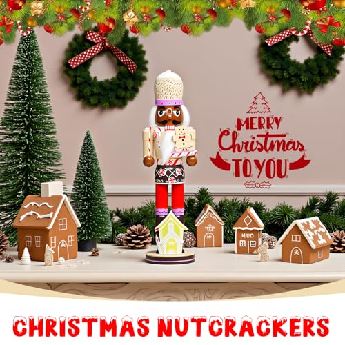Gingerbread Nutcracker Figure 14 Inch Christmas Wooden Decor K36734