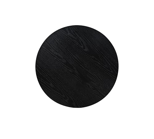 Cloud Shape Coffee Table Set of 2, Wooden Nesting Tables, Black D670