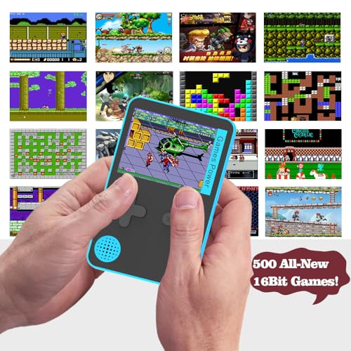 Tiny Retro Handheld Game Console with 500 Built-in Games, 2.4" HD Screen C26367