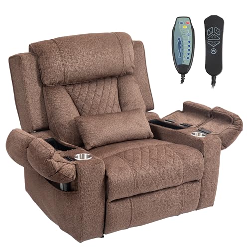 Power Lift Chair Recliner with Massage and Heat for Adults, Dual Motor H2507