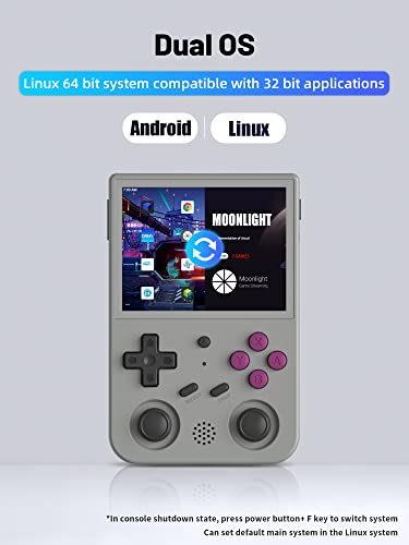 RG353V Retro Handheld Game Console 3.5" IPS Screen 64G 4450 Games K493542