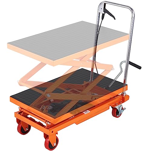 VEVOR Electric Lift Table 330 lbs Capacity, Height Adjustable, Black Y3219