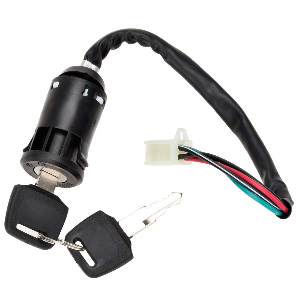 HIAORS 4 Wire Pin Ignition Key Switch Set for Tao Tao Coolster Baja Hawk Chinese Pit Dirt Bike ATV Y499