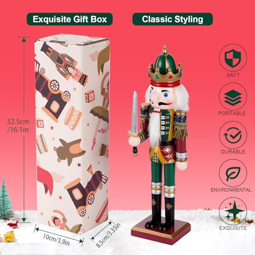 12 inch Wooden Nutcracker Ornament Swordsmen U177