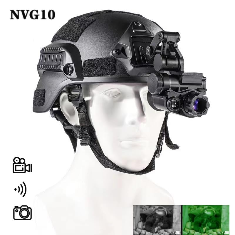 Night Vision Goggles Head Mounted Monocular Infrared 1080P with 6X Zoom F13551