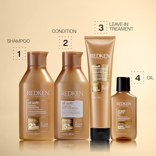 REDKEN All Soft Shampoo & Conditioner Set with Argan Oil for Dry Hair R40973
