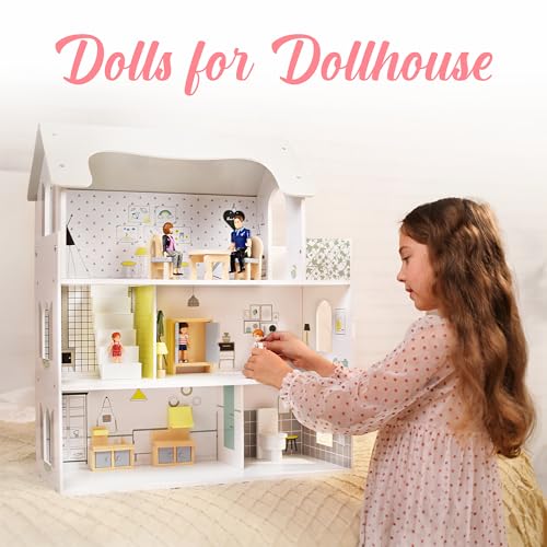 Family Dollhouse People - 5 Poseable Action Figures G290
