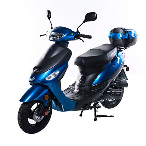 X-PRO 50cc Moped Scooter Gas Street Bike Burgundy D67525