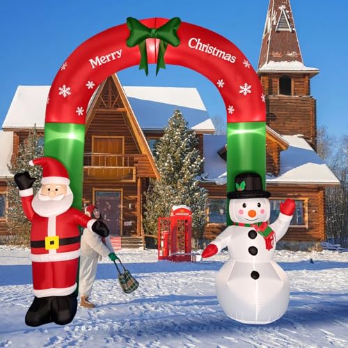 Christmas Inflatable Snowman with Penguin Yard Decoration with LED Lights K4000
