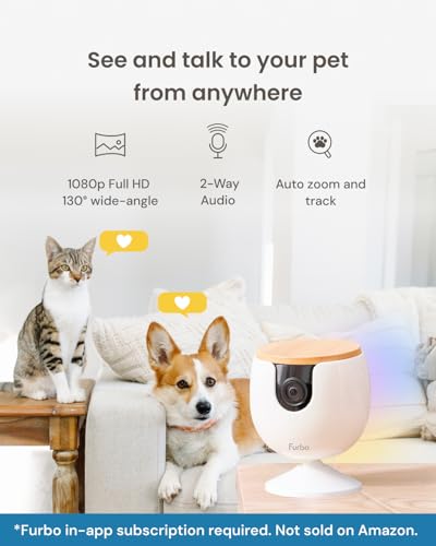 Furbo Mini Pet Camera with 2-Way Audio and Phone App N269659