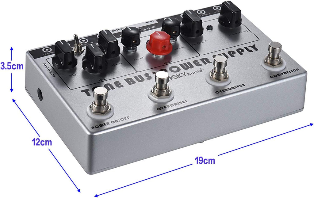 Mosky Multieffects Processor with 3 Effects Pedal and 8 Outputs N49372