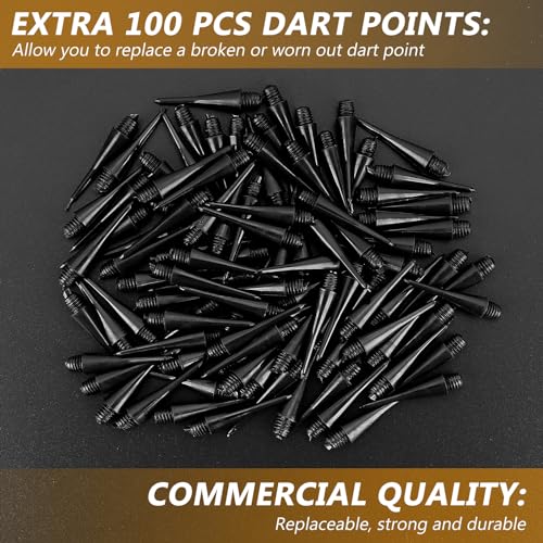 Accmor 12 Pcs Soft Tip Darts Set with 100 Replacement Tips G384735