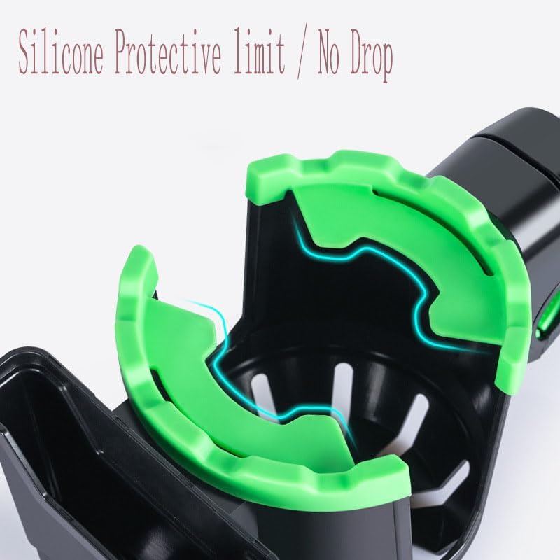 2-in-1 Universal Cup Holder with Phone Holder for Wheelchair, Walker, Bike, Stroller V70798