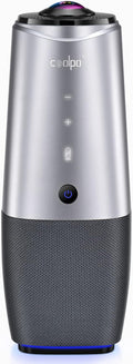 Webcam, 360 Video Conference Camera, 4K All-in-one Conference Room Camera with Speaker, Microphone, Meeting Room Camera, AI Speaker Tracking, Noise Cancellation, Teams, Zoom, PANA 5ft USB Cable