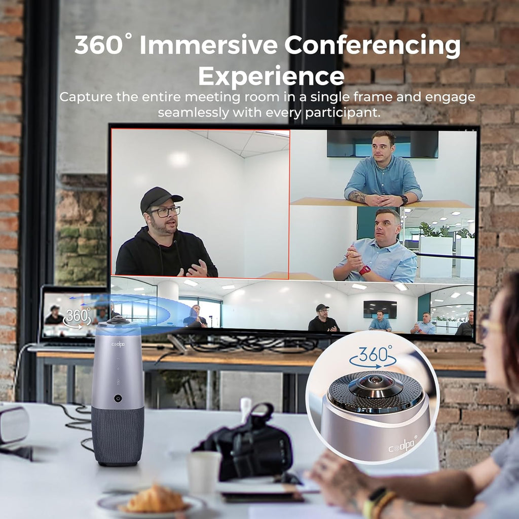 PANA 4K All-in-one Conference Room Webcam with Speaker and Microphone O4187