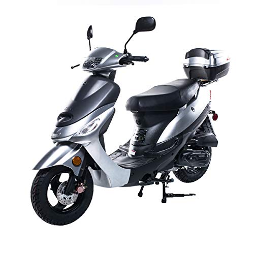 X-PRO 50cc Moped Scooter Gas Street Bike Burgundy D67525