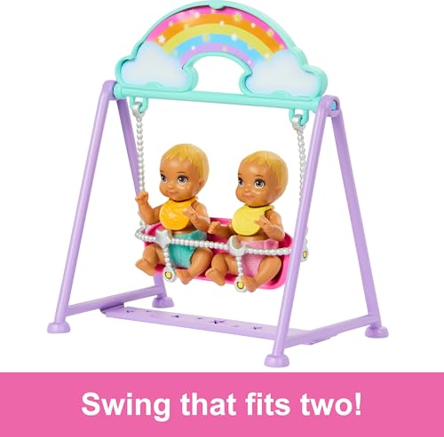 Barbie Skipper Doll & Nursery Playset with Twin Baby Dolls and Accessories G203