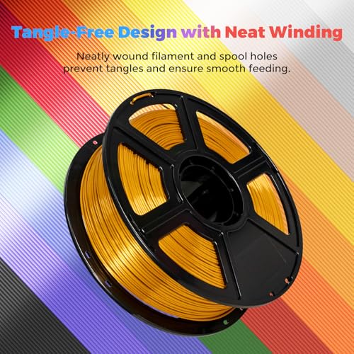 FLASHFORGE Silk PLA Filament 1.75mm, 1kg Spool V8381