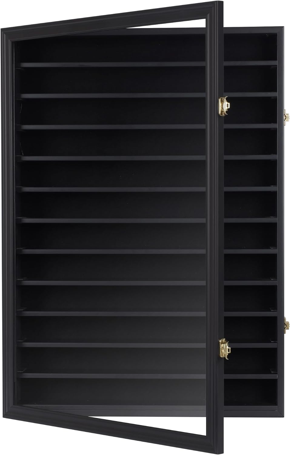 Matchbox Model Cars Display Case Cabinet UV Protection 1/64-1/43 Scale Black Finish Q742689