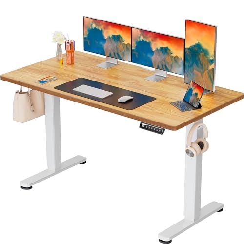 ErGear Height Adjustable Electric Standing Desk 48 x 24 Inches, Walnut S608