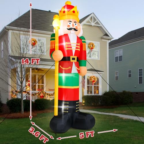 16FT Christmas Inflatable Snowman with LED Lights Outdoor Yard Decor N561071