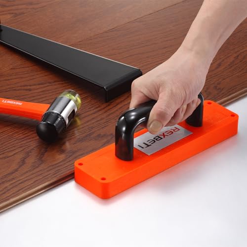 REXBETI 44-Piece Laminate Wood Flooring Installation Kit with Tapping Block, Pull Bar, Mallet and Spacers U4801