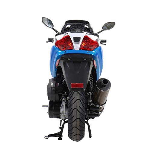 X-PRO 150cc Moped Street Gas Adult Bike with 13" Aluminum Wheels (Blue) Y478816
