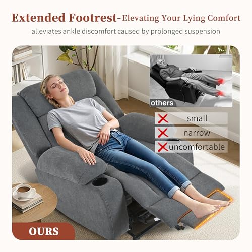 Power Lift Recliner for Elderly with Remote Control, Navy Blue P60192