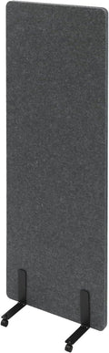 Freestanding 24" x 66" Noise Reducing Acoustic Room Wall Cubicle Divider Office Partition Stand-Alone Panel,Dark Gray