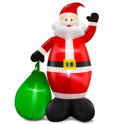 14 Ft Giant Christmas Inflatable Santa Claus with Gift Bag Outdoor Decor P199