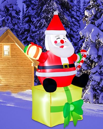 Christmas Inflatable Snowman with Penguin Yard Decoration with LED Lights K4000