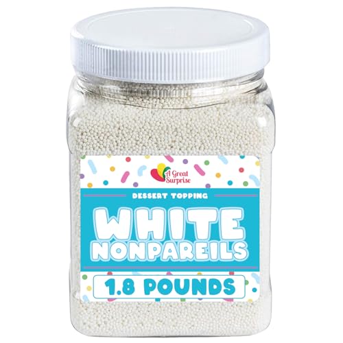 Snowflake Confetti Sprinkles - 1.2 Pounds - Blue & White Jimmies for Baking A6962