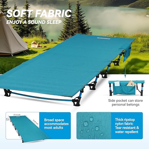 MARCHWAY Ultralight Folding Tent Camping Cot Bed, Portable for Outdoor Travel S705918