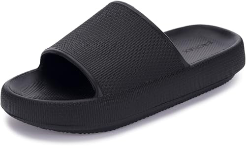 BRONAX Pillow Slippers for Women and Men, Cushioned Thick Sole B486351