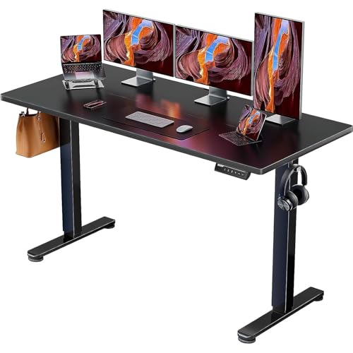 ErGear Height Adjustable Electric Standing Desk 48 x 24 Inches, Walnut S608