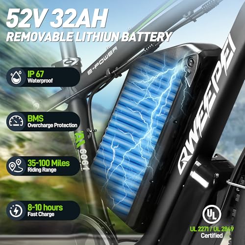 Dual Motor Electric Bike 3000W 23AH for Adults UL Certified L426