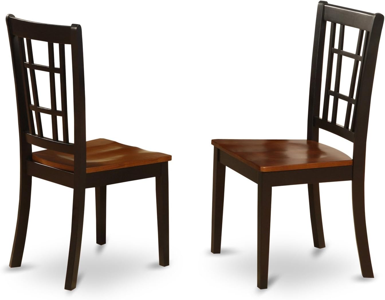 East West Furniture PLNI7-BCH-W 7 Piece Dining Set with Oval Table and 6 Chairs J5840