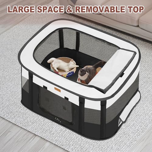 Dog Playpen Foldable Pet Tent with Carrying Bag for Indoor Outdoor Travel E336924