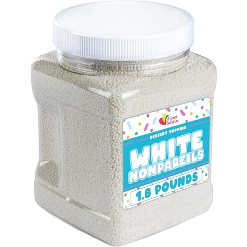 Snowflake Confetti Sprinkles - 1.2 Pounds - Blue & White Jimmies for Baking A6962