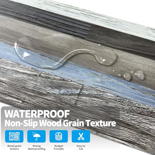 ATOPOSE Peel and Stick Vinyl Flooring 36pcs 6"×36" Wood Effect Waterproof D74600