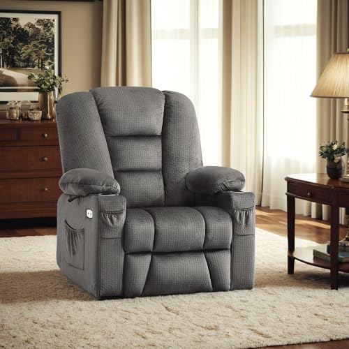 MCombo Small Power Lift Recliner Chair with Massage and Heat, Brown N356790