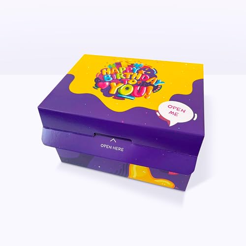 FETTIPOP Merry Christmas Exploding Confetti Gift Box, Pop Up Surprise, Prank Gift Wrapping Idea E58876
