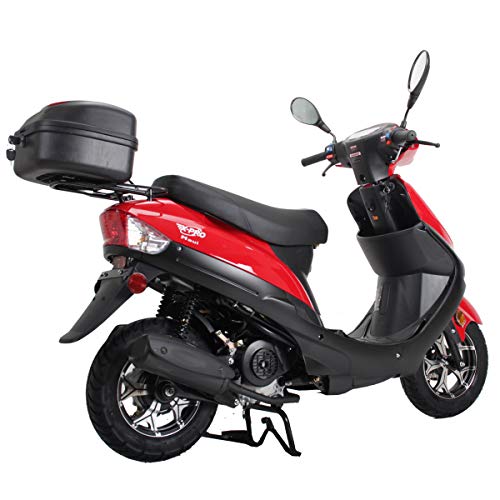 X-PRO Maui 50cc Moped with Electric Start and Rear Trunk H8995