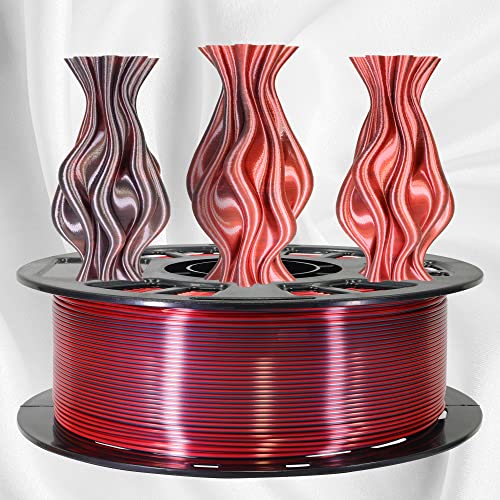 MIKA3D Bicolor Silk PLA 3D Printer Filament Bundle, 1.75mm, 6 Spools V5573